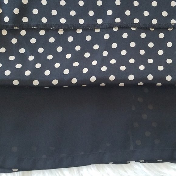 NWOT J. Crew 100% Silk Blouson Midi Dress in Polka Dot Black - Sz 2/XS - Picture 5 of 5